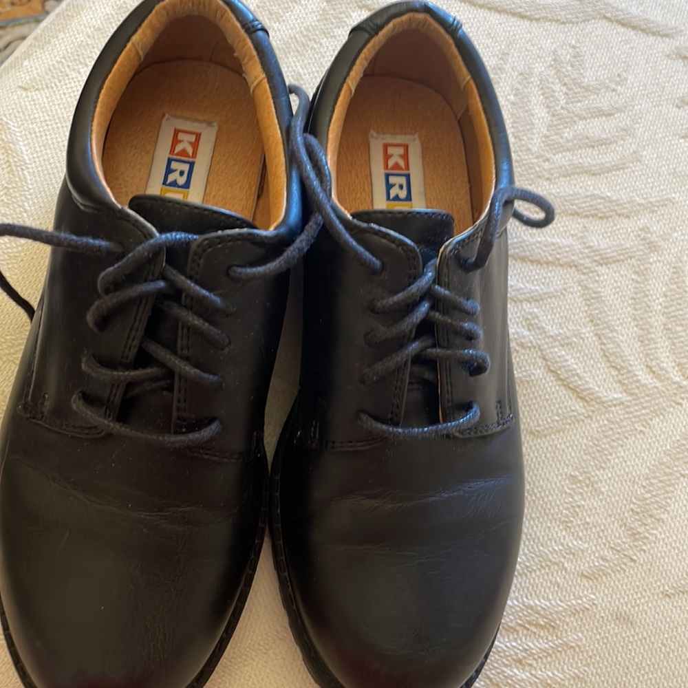 Boys black dress shoes